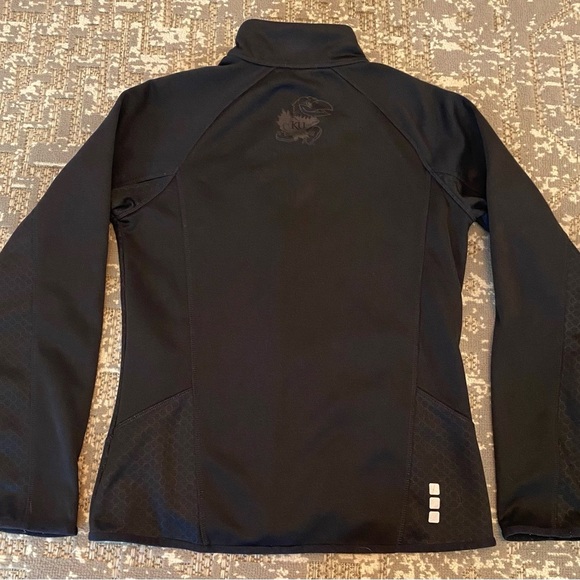 Kansas Jayhawks Big 12 Women’s Jacket Color Black Size Black - Picture 4 of 5